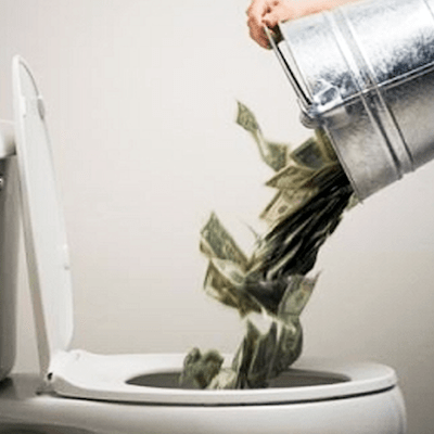 your-money-down-the-toilet